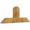 Ekena Millwork Portland Rough Sawn Timber Gable Bracket, Western Red Cedar, 48"W x 20"H x 6"D x 6"F, 10/12 Pitch GBW048X20X0606POR00RWR - alternate 4